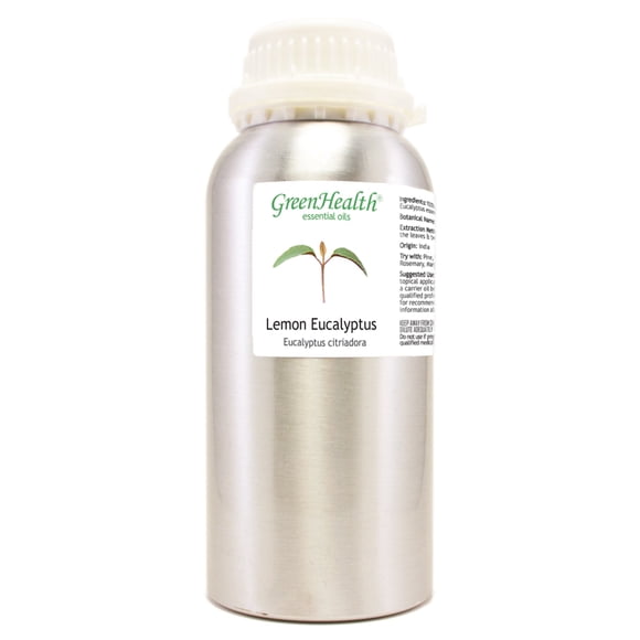 Lemon Eucalyptus Essential Oil - 16 fl oz Aluminum Bottle w/Plug Cap - 100% Pure Essential Oil