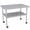 30"*24" With Wheels Without Backrest, variant on BeesClover Heavy-Duty Stainless Steel Work & Prep Table, NSF Commercial-Grade Table with Adjustable Lower Shelf for Kitchen, Restaurant, Home, Garage, Hotel