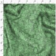 thumbnail image 3 of Soimoi Green Rayon Fabric Human Face Print Fabric by the Yard 56 Inch Wide, 3 of 6