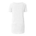 thumbnail image 5 of Pisexur Hauts d'Été Grande Taille pour Femmes Tunique Décontractée pour Leggings Manches Courtes Blouses Amples Col Rond T-Shirts Fluides, 5 of 5