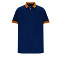 thumbnail image 4 of ylioge Mens Shirts Short Sleeve Golf Tees Shirt Office Work Pullover Button Collared Casual Color-Block Loose Comfort Tshirts Tops, 4 of 6