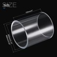 thumbnail image 2 of Unique Bargains 80mm ID 90mm OD 100mm  Clear Acrylic Pipe Rigid Round Tube for Lighting, Models, Plumbing, Crafts, 2 of 6