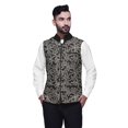 thumbnail image 1 of Atasi Fruits Printed Wedding Jackets For Men Nehru Jacket Waist Coat For Wedding & Festive Season-Small, 1 of 4