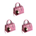thumbnail image 4 of kurtrusly Multifunctional Crossbody Bags Versatile Options For All Essentials Fashionable PU Pendant Handbag Messenger Bag pink 3Set, 4 of 6