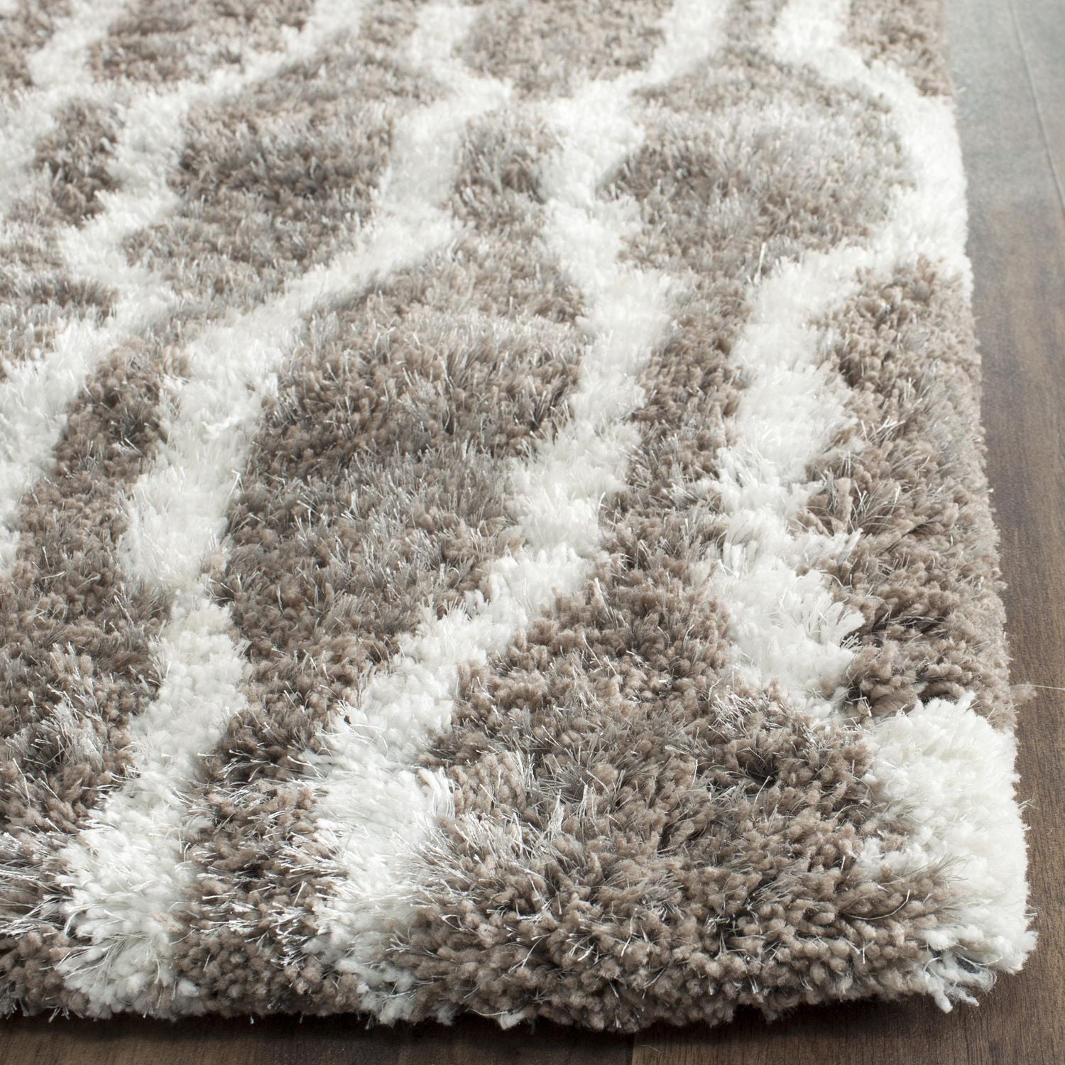 Safavieh Barcelona Melinda Tapis Peluche Shag Géométrique
