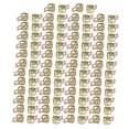 thumbnail image 1 of Unique Bargains 100 Pcs Collier de Ressorts 8mm pour Tuyau de Carburant, Ton Bronze, 1 of 3