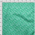thumbnail image 3 of oneOone Velvet Sea Green Fabric Florals Craft Projects Decor Fabric Printed By The Yard 58 Inch Wide, 3 of 4