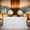 thumbnail image 2 of pitrice Tulle Table With Ruffles Wedding Birthday Party Baby Ruffle Skirt Chiffon Material and Easy to 185x77cm and Table blue, 2 of 6