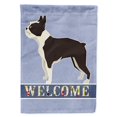 thumbnail image 1 of Carolines Treasures CK3584CHF Boston Terrier Welcome Flag Canvas House Size, 1 of 4