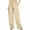 Khaki-wide leg trousers, variant on YFNNUP Women Wide Leg Pants Straight Leg Lounge Trouser Elastic Waist Breathable Pant Casual Drawstring Vacation Trousers Khaki XXL
