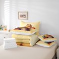 thumbnail image 5 of YST Ensemble Douillette 7 Pcs Mignon Brun Capybara, Lecture Capybara avec Livres Lit en Sac, Format Grand Lit, 5 of 5