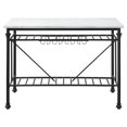 thumbnail image 3 of ACME Mera Artificial Stone Top Kitchen Island in White and Gray, 3 of 7