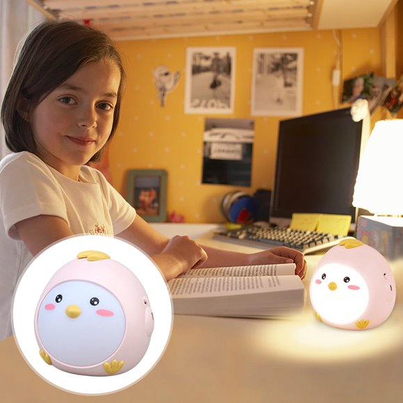 RKSTN Veilleuse Mini Mignonne LED Nuit Gradation Continue Apprentissage Lecture Protection des Yeux Dortoir Étudiant USB Rechargeable Chambre Chevet Cadeau de Nuit Lumières LED