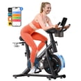 thumbnail image 2 of MERACH Exercise Bike Magnetic Home Stationary Bike with Free App Quiet Indoor Cycling Bike with 270lbs Weight Capacity Dumbbell Rack, 2 of 9