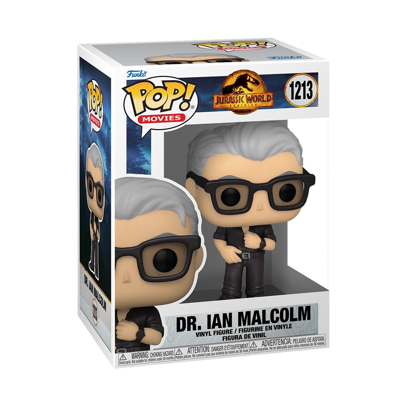 Funko Pop! Movies: Jurassic World Dominion - Dr. Ian Malcolm Figurine En Vinyle