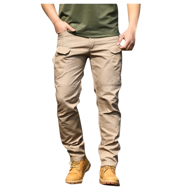 Men's Cargo Pants Overalls Outdoor Elastic Loose Soft for Spring and Autumn Season