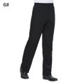 thumbnail image 1 of EIMELI Men Stripe Plaid Chili Printed Hotel Restaurant Kitchen Chef Work Long Pants(Type 4# L), 1 of 10