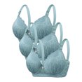 thumbnail image 1 of DecSea 3PC Women's Solid Color Steel Ring Oversized Gathering Underwear Daily Bra, 1 of 3