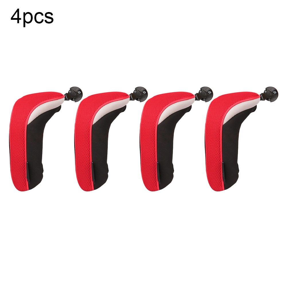 4pcs Golf Club Head Covers Set for Hybrid and Mallet Putters Accessories