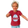 thumbnail image 1 of TIMIFIS Garçons Filles T-Shirts Graphiques Joyeuses Pâques Chandails Unisexe Enfants Col Rond Manches Courtes T-Shirts Enfants Mignon Oreilles de Lapin Oeufs Imprimé T-Shirt, 11 Ans, 1 of 4