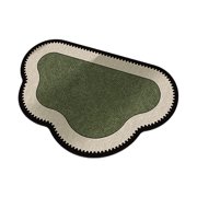 FEISHENTT Microfiber Bathroom Rugs Rug For Bedroom Thick Absorbent Shower Bath Mat Carpet For Floor Tub Shower Green
