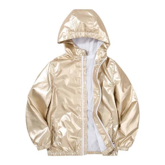 GDREDA Lightweight Girls Coat Rain Jacket Durable Windbreaker with Hood for Girls Outdoor Wear Jacket for All Seasons