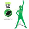 thumbnail image 2 of Morphsuits Alien Costume Enfants Vert Costume Alien Justaucorps Enfants Costume d'Halloween Grand, 2 of 4