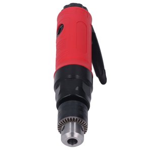 3/8in Air Straight Drill, Zinc Alloy Body Pneumatic Power Drill With Intake Port For Drilling Projects