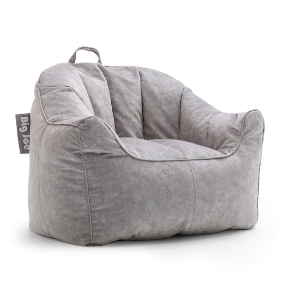 Big Joe Fauteuil Poire Câlin pour Enfants Gris Hyde avec Poignée de Transport, Gris