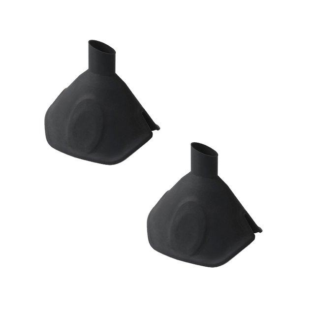 Oleegame 2PC Multi Functional Silicone Funnel And Hot Pot Clip Heat Bowl And Dish Clip With Small Aperture Kitchen Tool Black