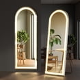 thumbnail image 1 of EDX Arched 63"x 20" LED Full Body Mirror, 3 Color Lighting, Free Standing Wall-Mounted for Home, 1 of 6
