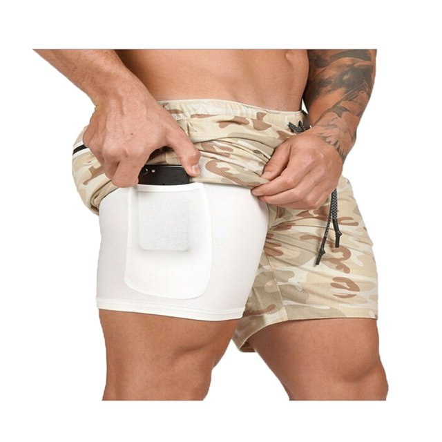 Men Athletic Outdoor Workout Running Shorts Sport Pants