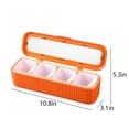 thumbnail image 3 of RXIRUCGD Pots à Épices de Cuisine 4 Pcs Boîte d'Assaisonnement Transparente, Contenant de Rangement Pots à Condiments Boîte d'Assaisonnement en Plastique avec Couvercle et Cuillère, 3 of 6