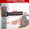 thumbnail image 4 of SYL Fitness Support de Plaques de Poids Olympique Support de Rangement pour Poids, Compatible avec Support 3x3 (58 1 Trou), 4 of 4