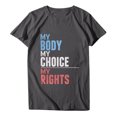 thumbnail image 4 of Pompotops Pull-over Femme à Manches Courtes Casual Letterprint, 4 of 5
