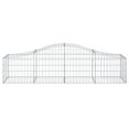 thumbnail image 2 of vidaXL Arched Gabion Baskets 18 pcs 200x50x40/60 cm Galvanised Iron, 2 of 4