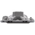 thumbnail image 4 of Edelbrock 2970 Intake Manifold Super Victor For Use With Small Block Chevy Engine; Carbureted; 4500 Flange; Single Plane; 3500-8000 RPM Range; Satin; Aluminum, 4 of 4