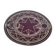 thumbnail image 1 of Transemion 1/2/3/5 Polyester Cartoon Room Rug - Odorless Hypoallergenic Non-skid Particles Skin-friendly Round Carpet Yellow Line Starts 60cm 1 Pc, 1 of 6