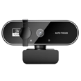 thumbnail image 1 of Webcam Video Camera Autofocus Streaming Web Cam with Microphone Full HD Webcams for PC Computer Laptop 2K,1 x Webcam,Black, 1 of 8