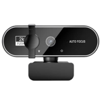 Webcam Video Camera Autofocus Streaming Web Cam with Microphone Full HD Webcams for PC Computer Laptop 2K,1 x Webcam,Black