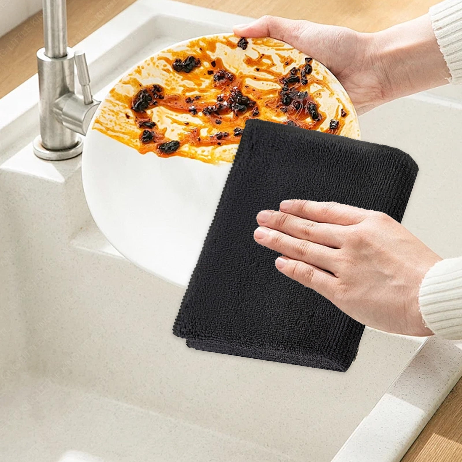 Nilvkv Thickened Rags Kitchen Dishcloths Absorbent Wiping Table Wiping Car Cleaning Towel