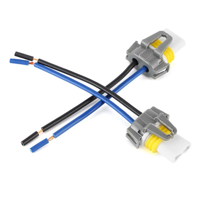Headlight Wiring Harness Connector Fog Light Adapter Cable Fog Lamp Wiring Adapter 9005 Headlight Connector Headlight Wiring Harness 2Pcs 9005/9006/H10 Universal Adapter Wiring