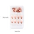 thumbnail image 2 of relayinert False Nail Removable Wearable Simple to Apply Smooth Surface Various Shapes Fake Fingernail Strong Viscosity Charming Paster 38, 2 of 7