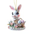 thumbnail image 2 of WHEANG Home Decor Easter Adorable Wreath 2D Flat Acrylic Pendant, 2 of 4