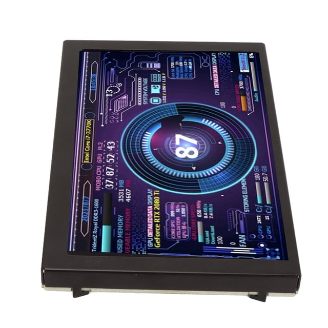 5 Inch IPS USB Mini Screen For PC ARGB Computer Case Secondary Screen, PC CPU HDD Data Monitor PC Temperature Display For AIDA64 PC CPU , For For For Wind