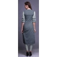 thumbnail image 4 of Bimba Kurti Droite en Rayonne Slub à Manches 3/4 Tunique Imprimée Haut Vêtements d'Été, 4 of 6