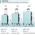 thumbnail image 2 of Sunbee Ensemble de 3 Pcs de Valises Rigides avec Cadenas TSA, Roues Pivotantes Durables, 2 of 7