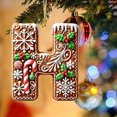 thumbnail image 4 of Rwnbm 26 Letters Christmas Tree Decoration Pendant Christmas Tree Ornaments Personalized DIY Christmas Ornaments Christmas Decoration Xmas Tree Hanging Decor Feature, 4 of 4