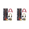 thumbnail image 3 of Maytalsory PCI-E 1x à 6x Carte d'Extension Module de Carte USB Portable Ordinateur d'Exploitation Minière Carte Mère Adaptateur Composant Appareil Mineur Fente Rouge+fil Rouge 2 Ensembles, 3 of 6