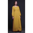 thumbnail image 3 of Bimba Robe Maxi à Manches Longues pour Femmes en Georgette Mousse à Imprimé Floral Rose, Taille Élastique - Moyen, 3 of 5